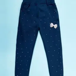 kiddopanti Girls Jeggings with Elasticated Waist-picture-30