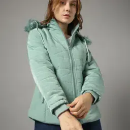 Women Regular Fit Parka Jacket-image-0