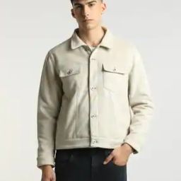 Men Trucker Jacket with Flap Pockets-picture-30