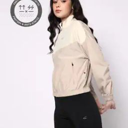 Women Colourblock Regular Fit Bomber Jacket-image-26