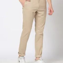Men Slim Fit Flat-Front Chinos-image-51