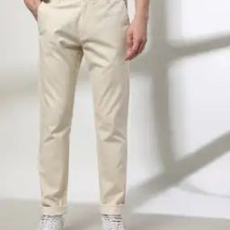 Men Regular Fit Flat-Front Chinos-image-99