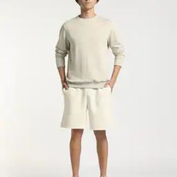 Solid Crew-Neck Sweatshirt-image-99