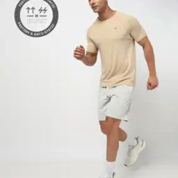 Men Regular Fit Crew-Neck Running T-Shirt-image-5