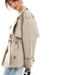 Women Oversized Trench Coat with Belt-image-64