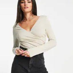 Wrap Long Sleeves Bodysuit-picture-39