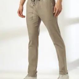 Men Regular Fit Flat-Front Trousers-image-59