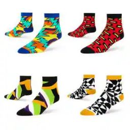 Set of 4 Novelty Print Socks-image-47