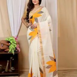 Women Floral Print Saree-image-39