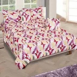 210 GSM Aztec Print Queen-Size Bedding Set-image-58