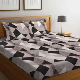 250 TC Printed King Size Bedsheet with Pillow Covers-image-98