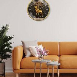 Printed Non-Ticking Silent Analog Wall Clock-image-64