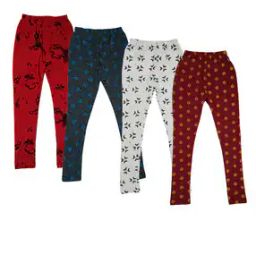 Pack of 4 Floral Print Leggings-image-31