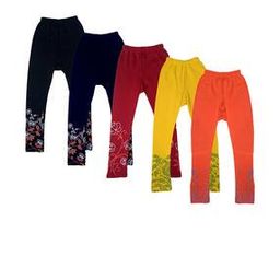 indiweaves Pack of 5 Floral Print Leggings-picture-11