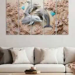 Set of 5 Canvas Wall Art Paintings-20