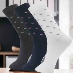 Men Pack of 3 Mid-Calf Length Socks-image-131