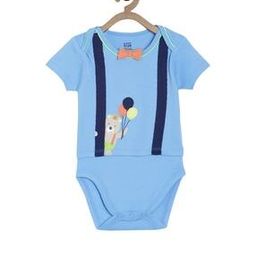 Appliqued Bodysuit & Striped Shorts Set-image-85
