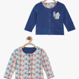 Girls Button-Front Cotton Jacket-16