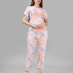 Women Tie & Dye 2-Piece Top & Pants Set-image-60