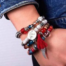 Set of 4 Women Slip-on Bracelet-image-58