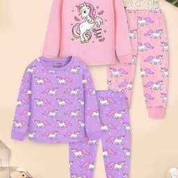 Pack of 2 Girls Printed Top & Pants Set-image-31