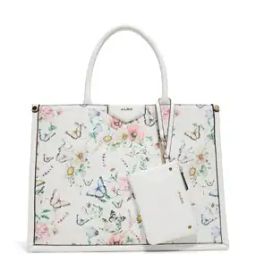 Women Floral Print Tote Bag with Pouch-41