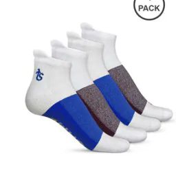 Pack of 4 Men Colourblock Ankle-Length Socks-image-11