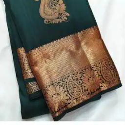 Women Paisley Woven Banarasi Kanjivaram  Saree -image-43
