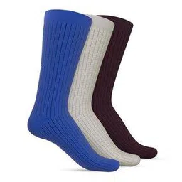 talkingsox Men Pack of 3 Ribbed Mid-Calf Length Socks-picture-47