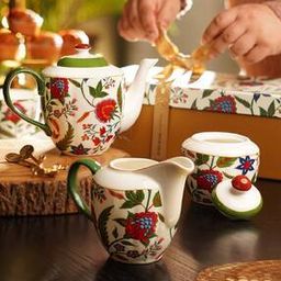 Floral Pattern Tea Set-29