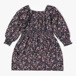 Floral Print Fit & Flare Dress-image-18