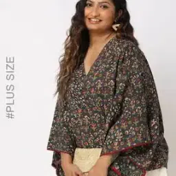 Block Print Cotton Kimono Top-2