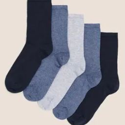 Pack of 5 Textured Everyday Socks-image-10