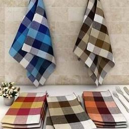 Pack of 12 Checked Kitchen Towels-image-19