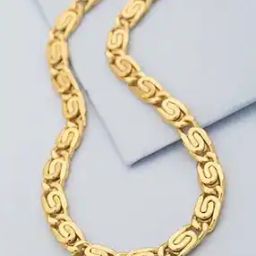 Gold-Plated Spiral Link Chain-44
