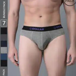 Pack of 7 Men Cotton Superior Snug Fit Solid Brief-image-53
