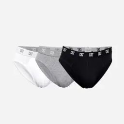 Men Pack of 3 Briefs with Logo Waistband-image-71