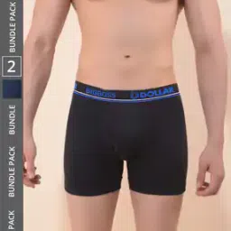 dollar bigboss Pack of 2 Regular Fit Trunks with Elasticated Waist-picture-3