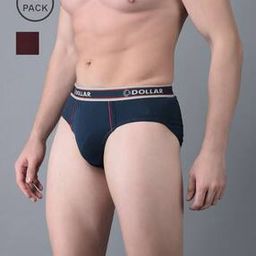 Pack of 2 Men Anti-Microbial Super Combed Cotton Solid Brief-picture-31