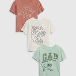 Pack of 3 Graphic Print Round-Neck T-Shirts-image-99