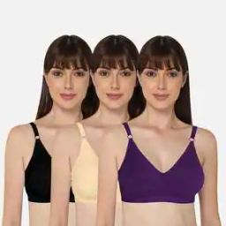 Women Pack of 3 Non-Padded T-Shirt Bras-picture-33