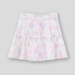 Printed Butterfly Dobby Skirt-image-89