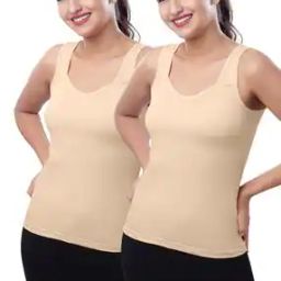 Women Pack of 2 Round-Neck Camisoles-picture-15