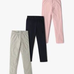 Pack of 3 Organic Cotton Leggings with Stretch-image-41