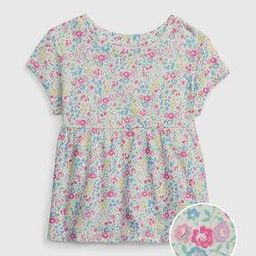 gap kids Floral Print Organic Cotton Tunic-picture-7