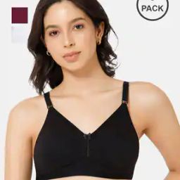 Pack of 3 Non-Wired T-Shirt Bras with Adjustable Straps-image-2