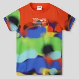 Boys Printed Regular Fit Round-Neck T-Shirt-image-13