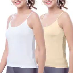 Pack of 2 Women Camisoles with Adjustable Straps-image-3