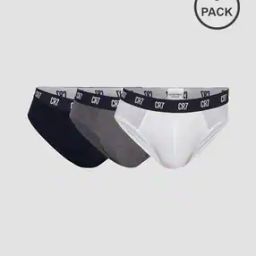 Pack of 3 Briefs with Brand Print-image-86