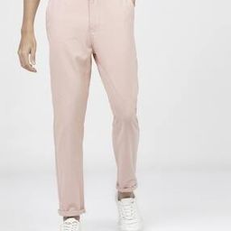 Slim Fit Flat-Front Casual Trousers-picture-13